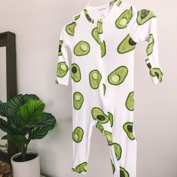 Angel Dear Other - Angel Dear Avocado Zip PJs